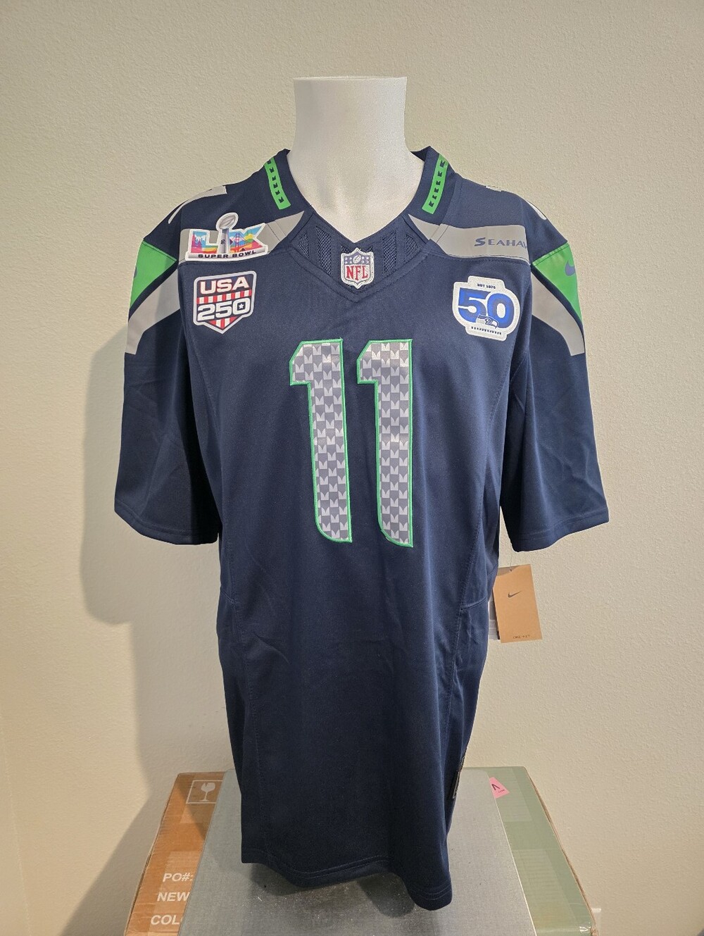 Seattle Seahawks Jaxon Smith-Njigba SuperBowl LX Jersey
